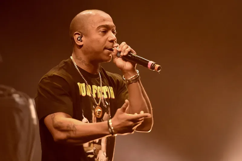 Rapper Ja Rule photographed at a public appearance