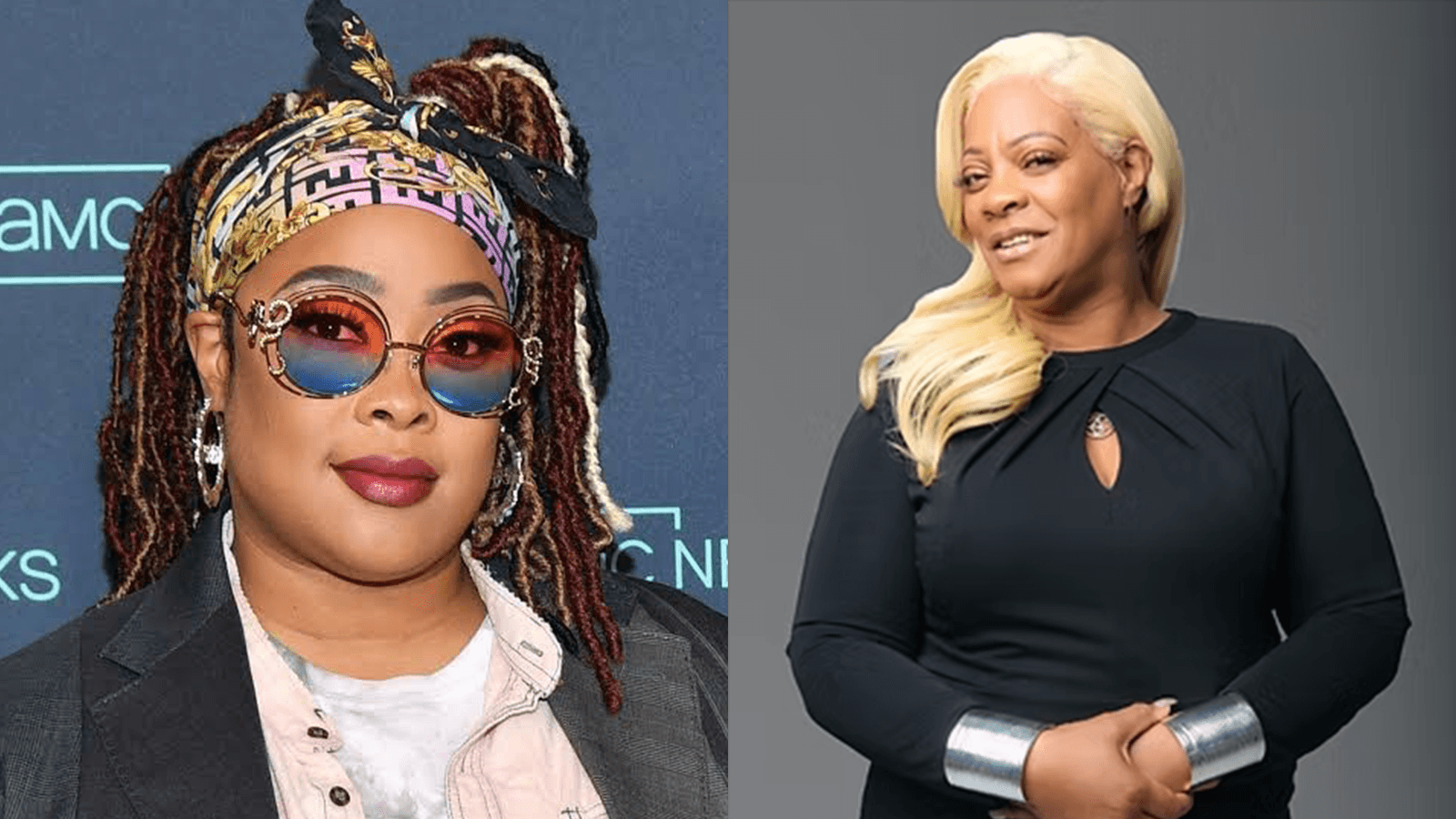 Da Brat and Deb Antney appear in separate entertainment industry photos.