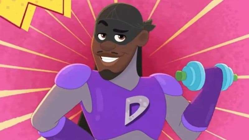 Captain Durag striking a heroic pose in vibrant costume.